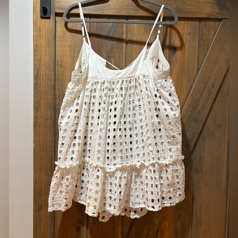 Surf Gypsy White Crochet Swim Cover-Up